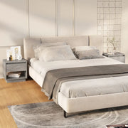 Comodini 2 pz Grigio Cemento 45x34x44 cm in Truciolato 809521