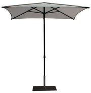 Ombrellone da Giardino 2x2 m Palo Ø38 mm in Alluminio Tessuto Dralon Acrilico Border Bianco