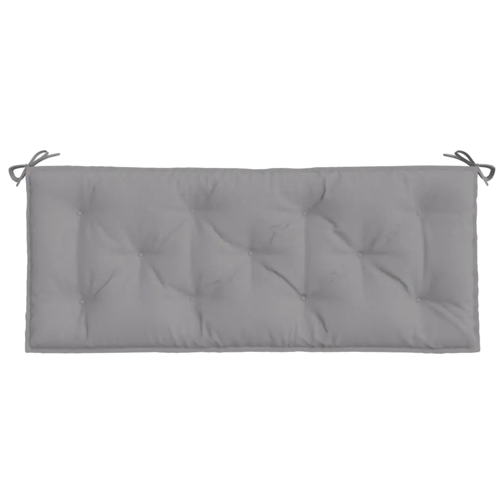 Cuscini Panca da Giardino 2pz Grigi 120x50x7 cm Tessuto Oxford 361679