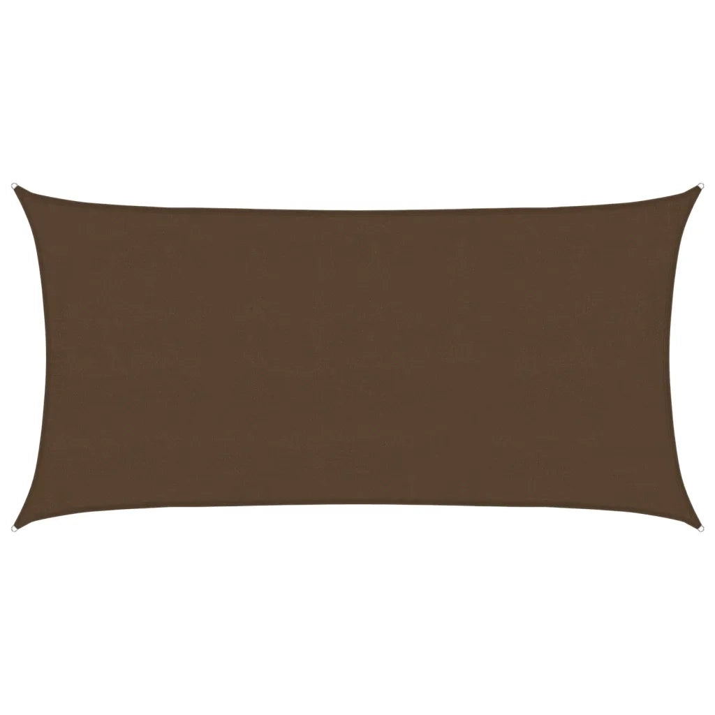 Vela Parasole | Telo Ombra | Vela da ombra 160 g/m2 Marrone 4x7 m in HDPE
