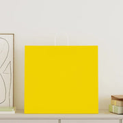 vidaXL Sacchetti di Carta 50 pz con Manici Gialli 54x15x49 cm