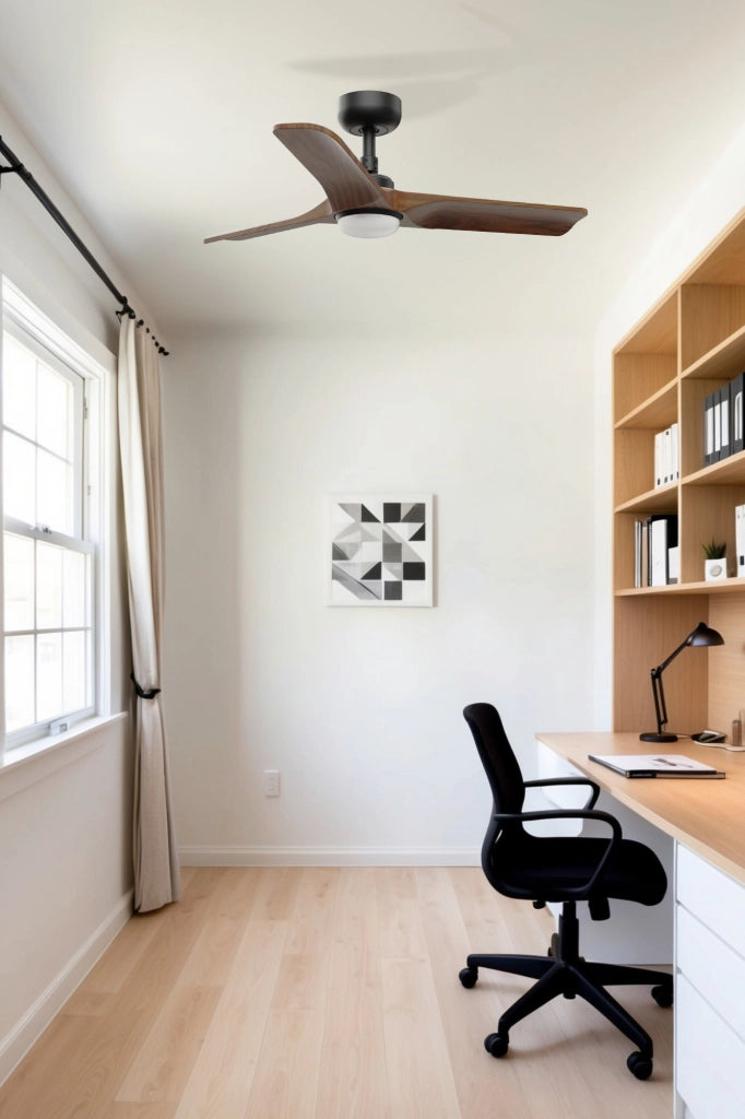 HEYWOOD, Ventilatore con Luce, Faro Barcelona