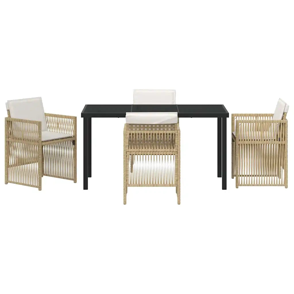 Set da Pranzo per Giardino 5 pcs Beige 3380662