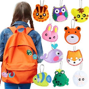 Set di cucito creativo per bambini - imparare a cucire e a ricamare - set di pupazzi di peluche riempiti - giocattoli educativi per bambini - con filo di cotone.