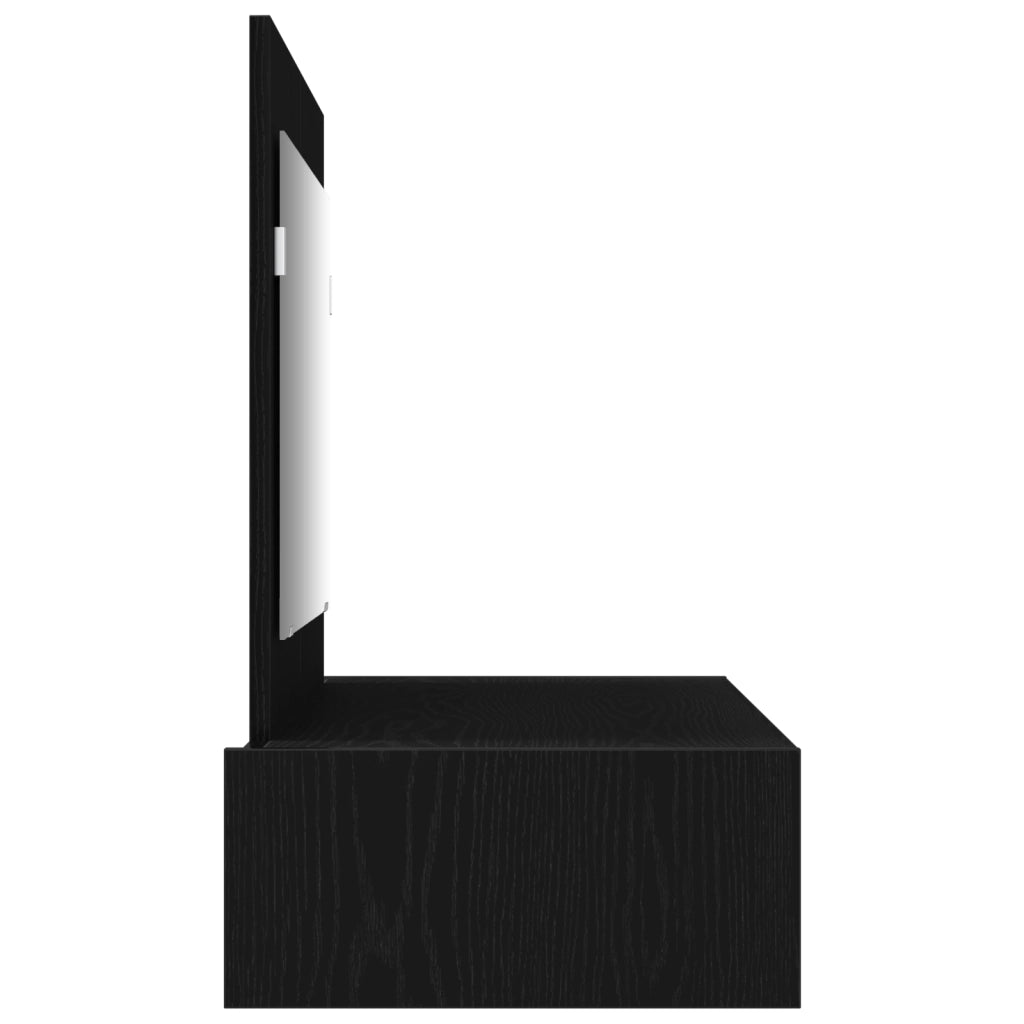 Toeletta da Montare a Parete in Rovere Nero, 100x40x70 cm