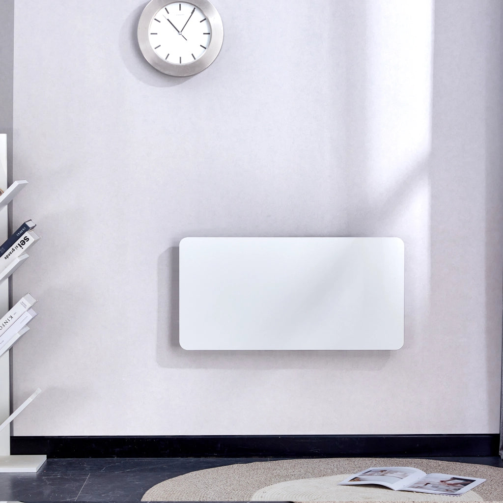 Scrivania pieghevole multifunzionale a parete in MDF con supporto metallico, per lavanderia e cucina, bianco