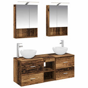 Set di mobili per il bagno 5 pcs Legno antico 3406725