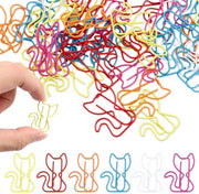 50 pezzi di clips e cartellini multicolori con motivi di gatti, articoli scolastici multicolori, attrezzature per ufficio e idee regalo per insegnanti, amanti dei gatti, donne, studenti e colleghi