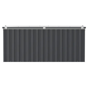 Baule Porta Attrezzi da Esterno 770 Litri in Acciaio Zincato Antracite