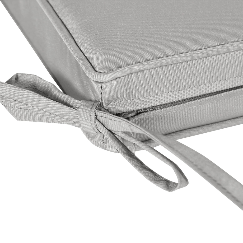 Cuscini da giardino per sedie e poltrone ¨C zephmum ¨C grigio chiaro in poliestere 5 cm