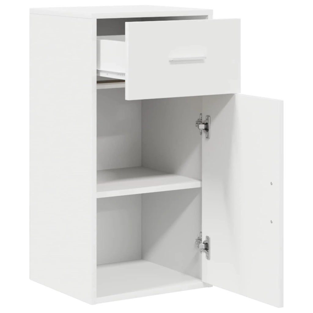 Credenza | Madia | Buffet da pranzo | Armadio da pranzo con cassetto Bianco 38 x 34 x 75 cm