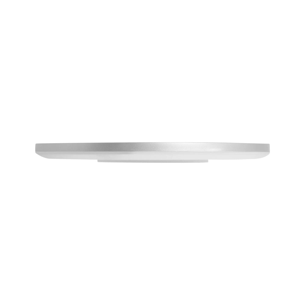 Plafoniera LED Argento 42 cm Sintetica Rotonda Pannello Luminoso LED a Filo Soffitto con Telecomando