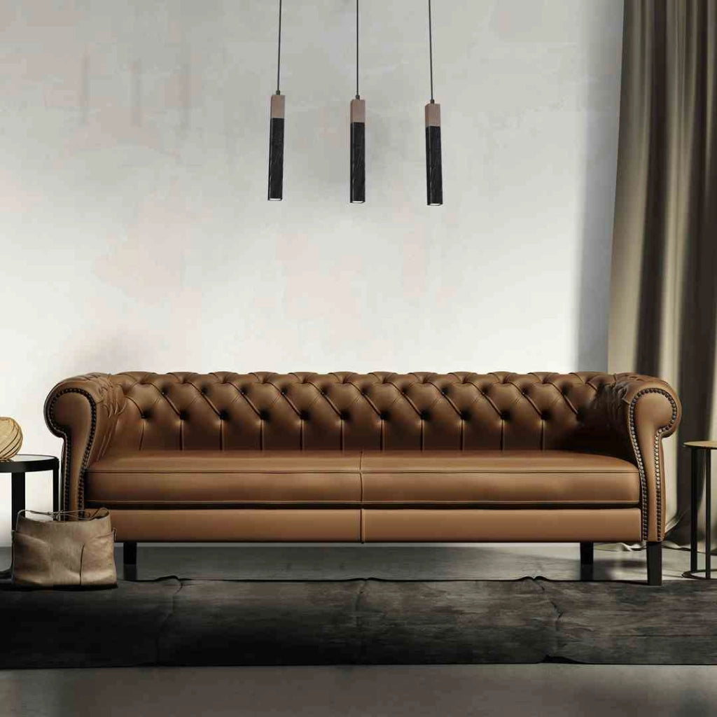 Milagro SOLO lampadario sospeso 3 luci nero legno 60cm