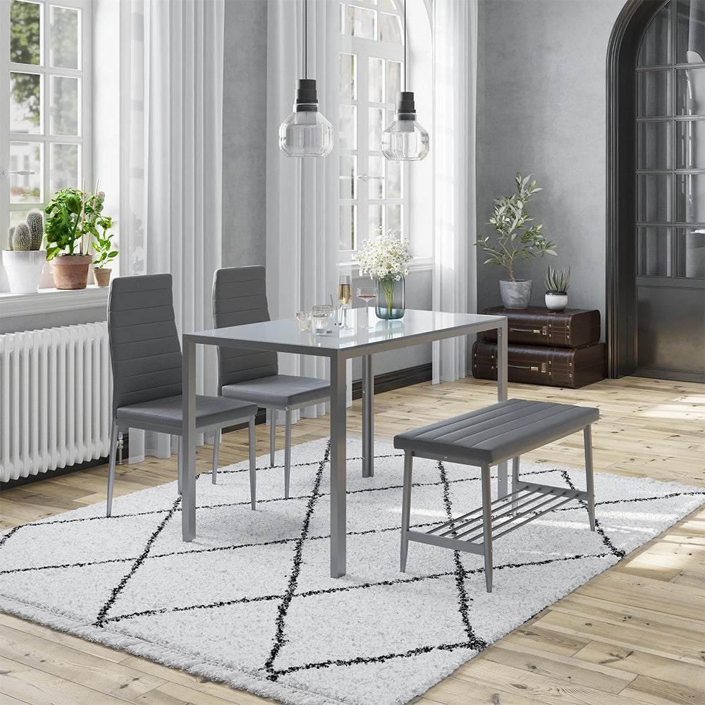 Vicco panca ad angolo Grigio 85 x 35 cm