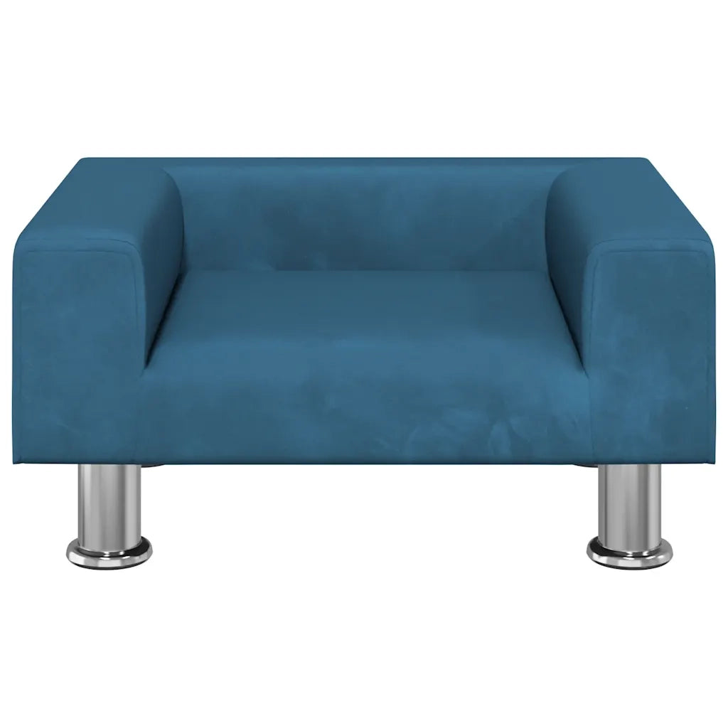 Lettino per Cani Blu 50x40x26,5 cm in Vellutocod mxl 71193