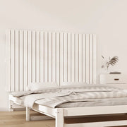 Testiera da Parete Bianca 147x3x90 cm in Legno Massello di Pino 824894