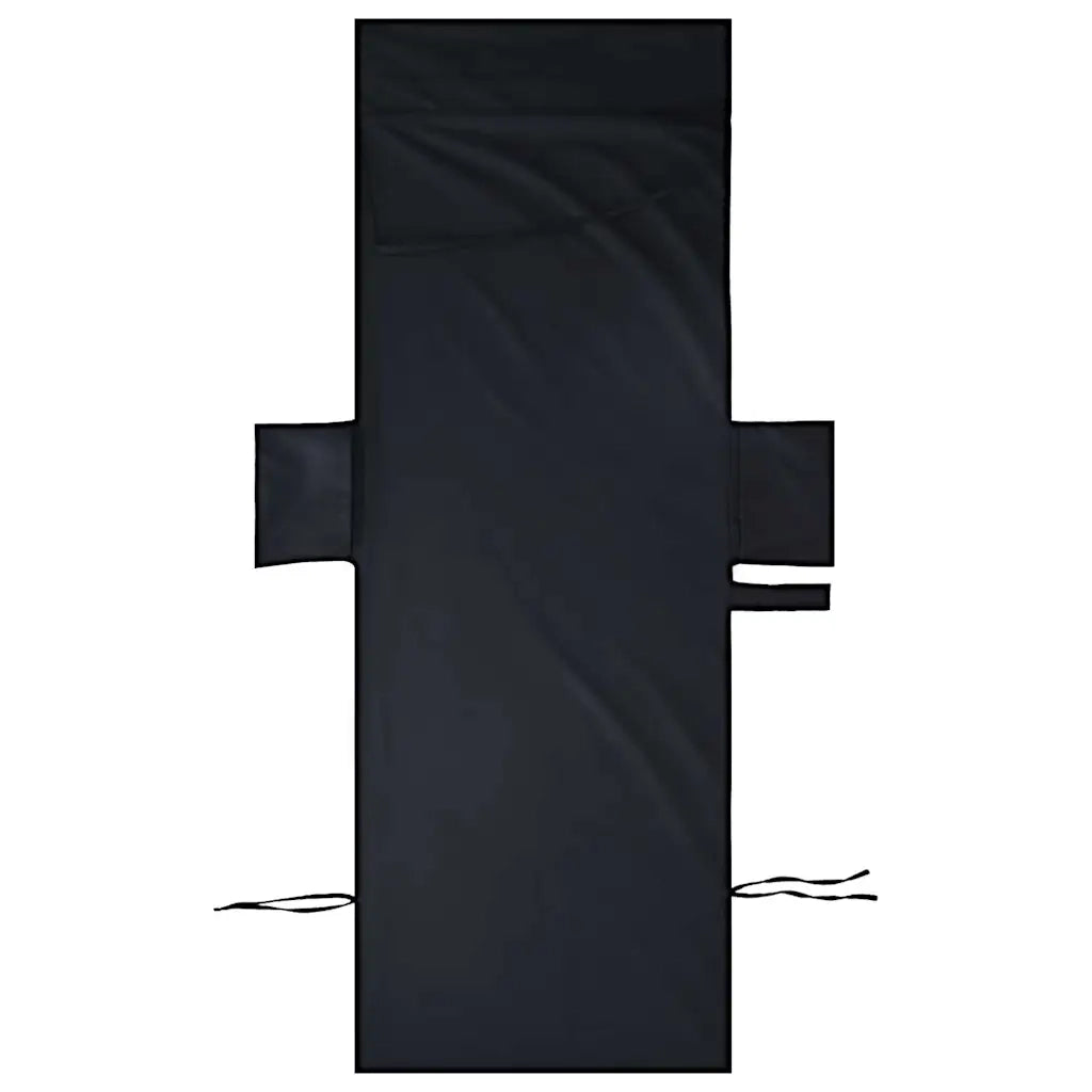 Asciugamani per lettino 2 pcs Nero 210 x 75 cm