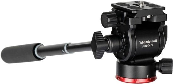Testa Fluida con Piattaforma di Rilascio Arca Swiss per Stativo per Fotocamera DSLR Capacità di Carico 3kg - VL305Q - Testa di Stativo Professionale per Videografia