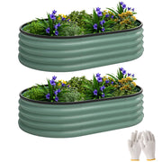 Aiuole Rialzate per Giardino ¨C Minimal ¨C Verde, Metallo, 135x90x30 cm