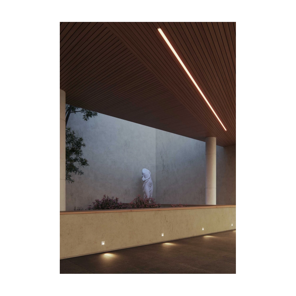 Luky - Luce da incasso segnapasso LED Beneito & Faure - 2W, Luce calda 3200K, 65° - Faretto da incasso Quadrato Nero