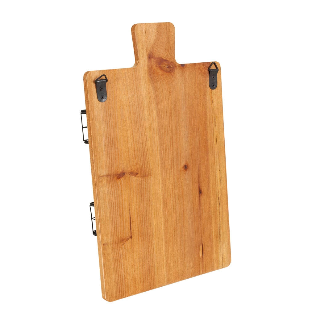 Appendiabiti con ripiani in legno e metallo marrone 23x6,5x38,5h