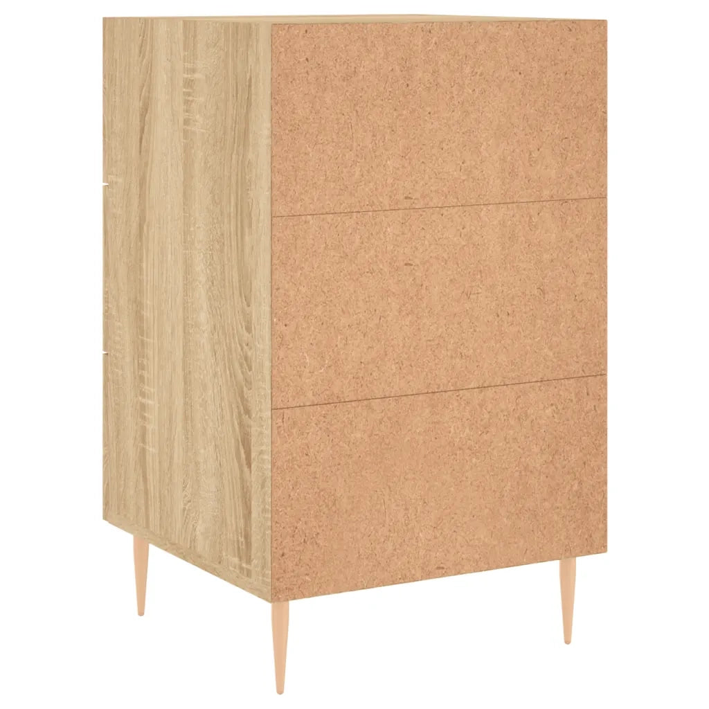 Comodino | Armadio da Notte | Mobiletto da notte Rovere Sonoma 40x40x66 cm in Legno Multistrato