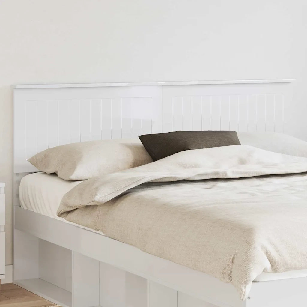 Testiera-Testata-Testiera Decorativa Bianco Lucido 150 cm Legno multistrato 741522