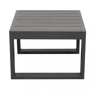 Tavolino Cuba 45x45x32 h cm in Alluminio Taupe