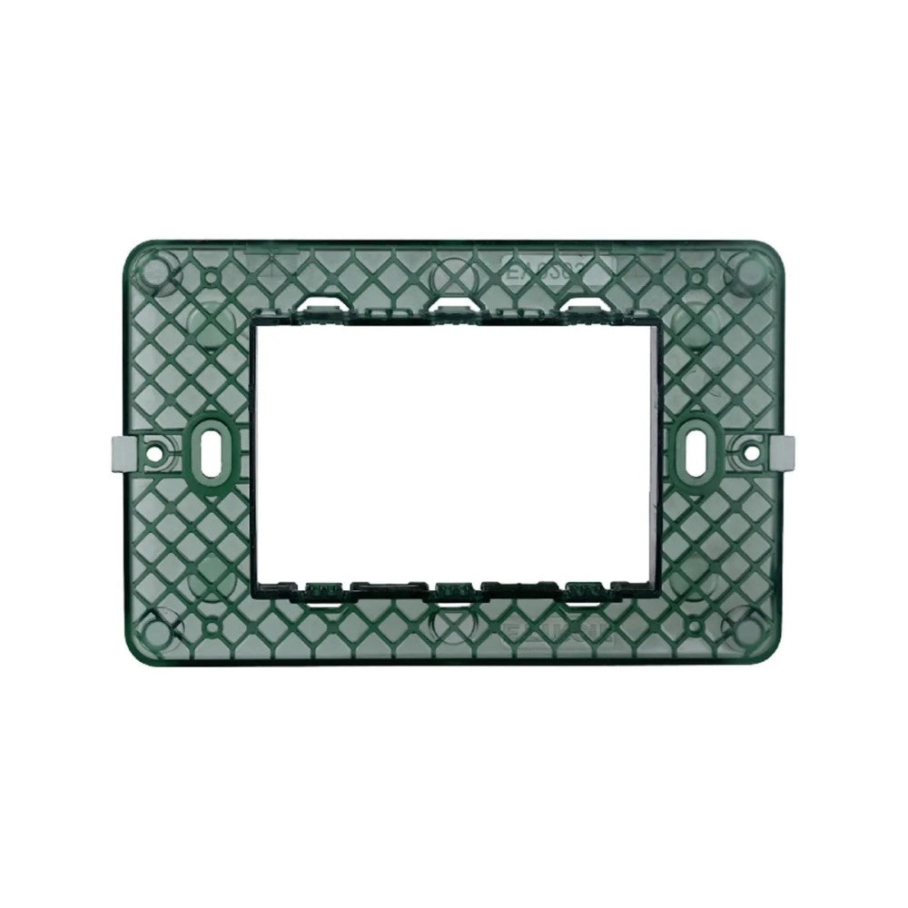 Elettroit serie starlight supporto 3 moduli con viti per scatole 3 moduli tipo 503 compatibile plana