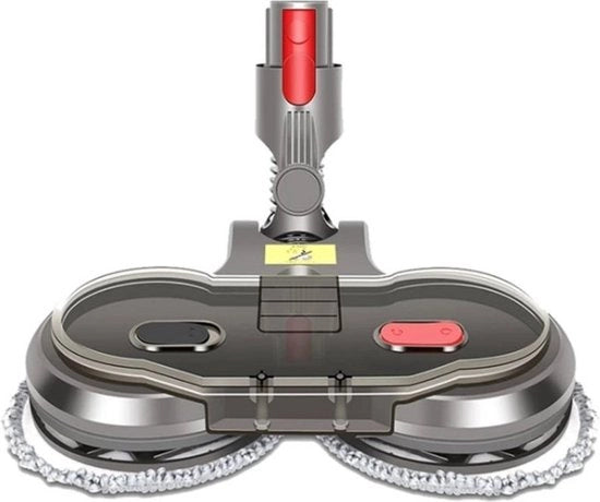 Mop elettrico adatto per Dyson V7 V8 V10 V11 V15 Aspirapolvere - Incluso 6 Dischi da Panno - Mop elettrico - Sistema di Panno - Apparecchio da Panno - Set di Panno - Aspirascale - Sistema di Panno