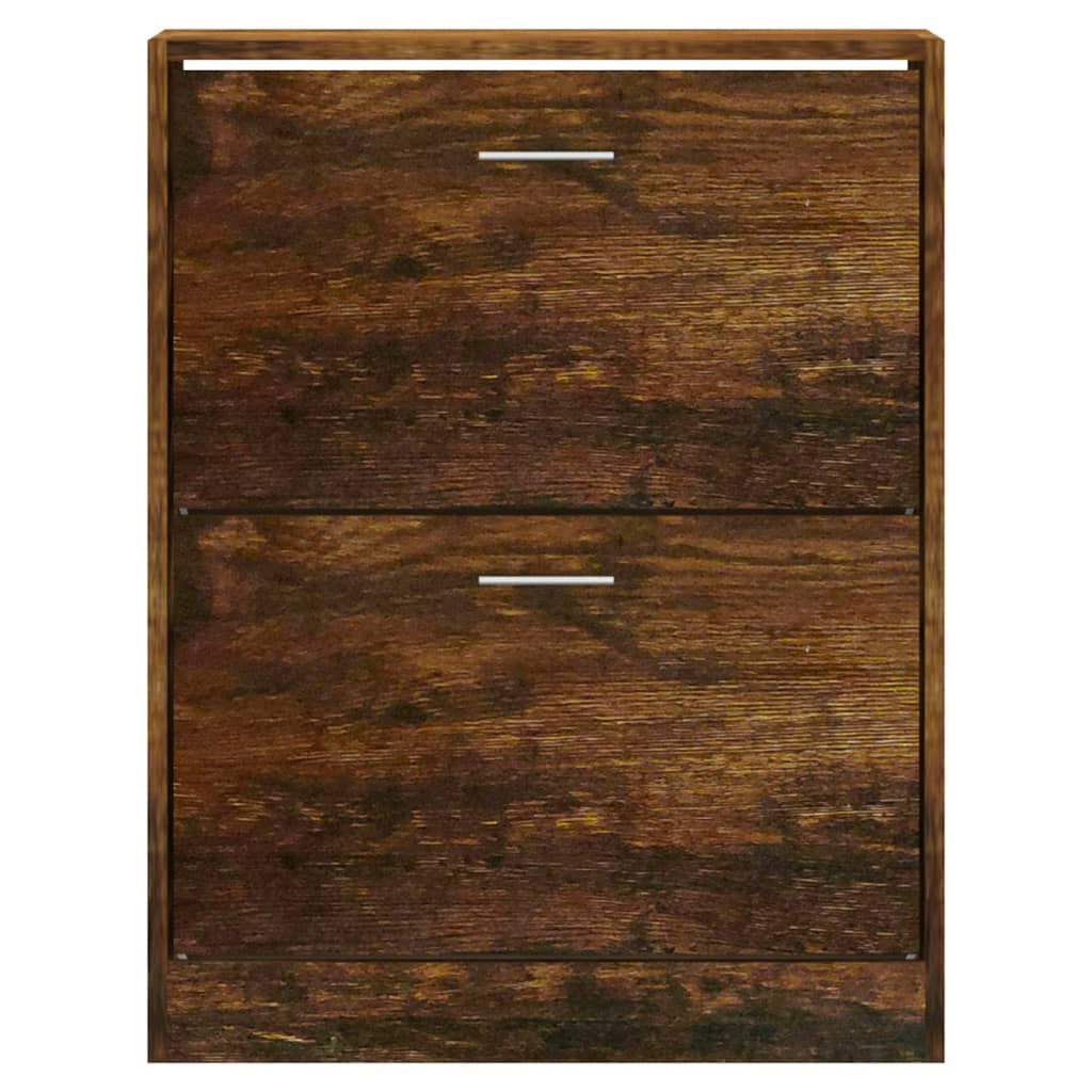 Scarpiera mobiletto portascarpe mobile per ingresso/corridoio/soggiorno 63 x 24 x 81 cm legno ingegnerizzato marrone 02_0021579
