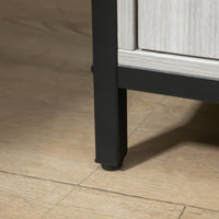 Credenza 2 Ante 5 Ripiani 100x34x87,2 cm in Legno Grigio