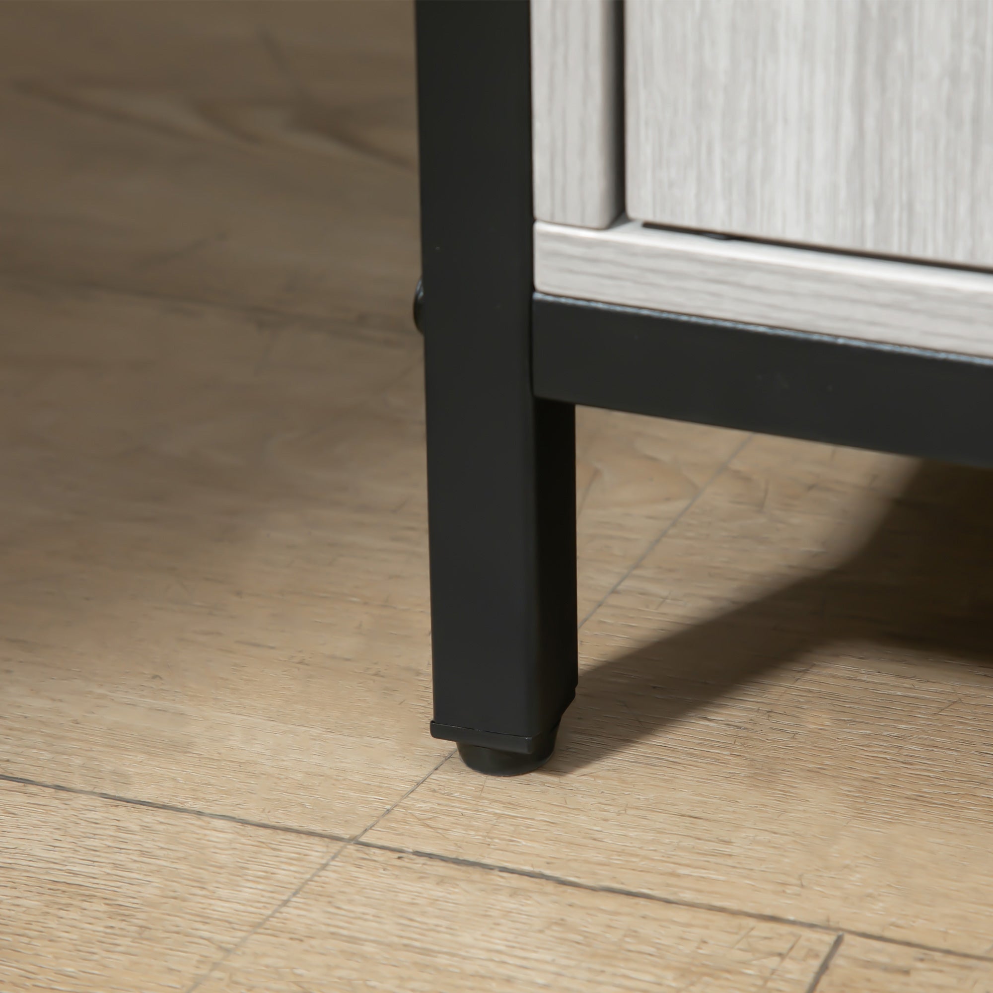 Credenza 2 Ante 5 Ripiani 100x34x87,2 cm in Legno Grigio