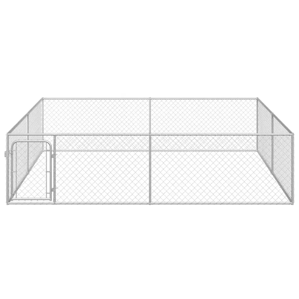 Canile da Esterno in Acciaio Zincato 4x4x1 m 170820