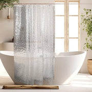 Douchegordino 180x200 cm - Impermeabile EVA - Antimuffa - Anelli per douchegordino - Tenda bagno - 3 Magnetismi con peso