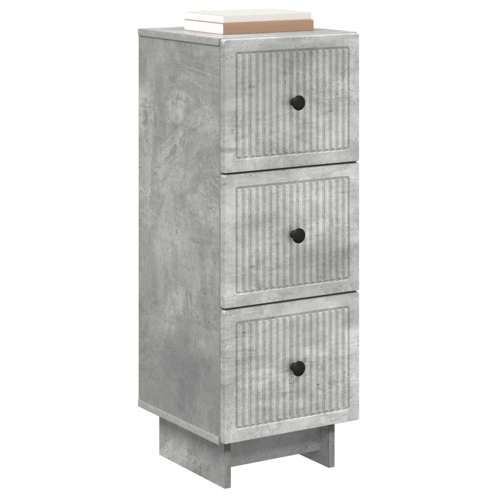 Mobile con Cassetti Grigio Cemento 33 x 34,5 x 90 cm