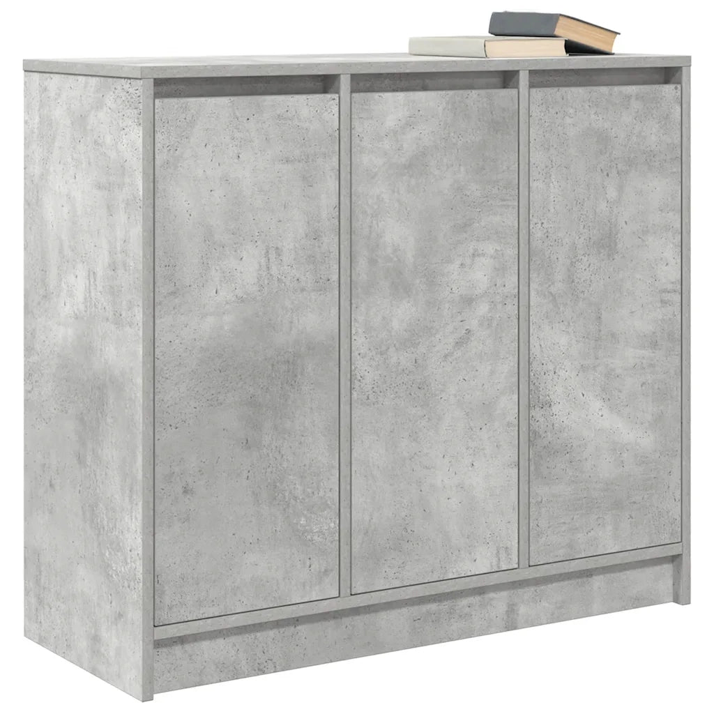 Credenza Grigio Cemento 85x34x76 cm in Legno Multistrato 861628