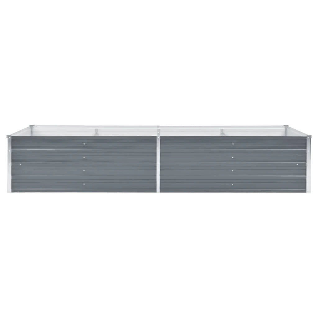 Fioriera rialzata per piante e fiori acciaio zincato 240 x 80 x 45 cm grigio 02_0001103