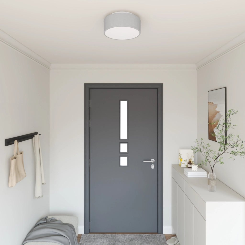 Lampade da soffitto Incasso Grigio Ã˜ 30 cm Tessuto E27
