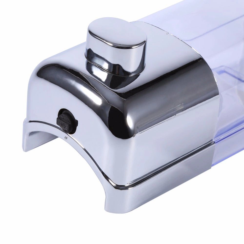 Trade Shop - Dispenser Erogatore Per Sapone Liquido 500 Ml Muro Dosatore A Parete Bagno -