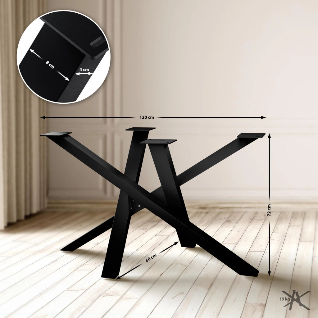 Gambe tavolo Finney 120x60x72 1