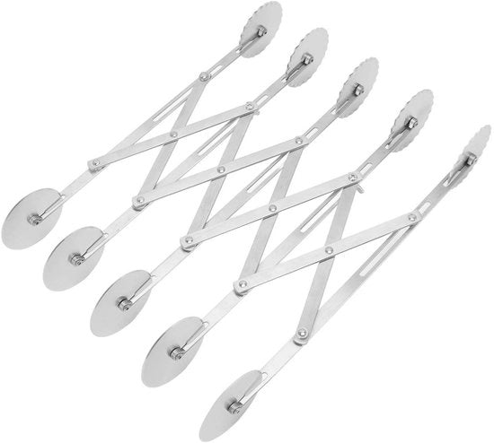 Cutter per biscotti 5 ruote - Acciaio inossidabile
