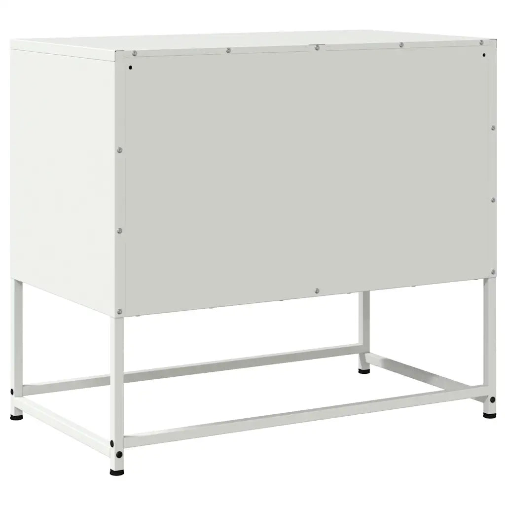 Mobile TV Bianco 68,5x39x60,5 cm in Acciaio 846475