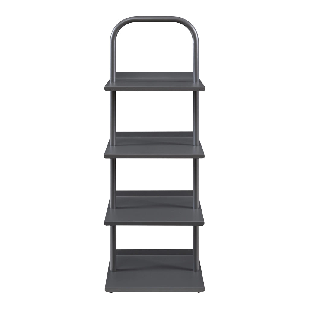 Scaffale Portascarpe Poytya Scarpiera a 4 Livelli 96 x 34 x 32 cm - Antracite [en.casa]