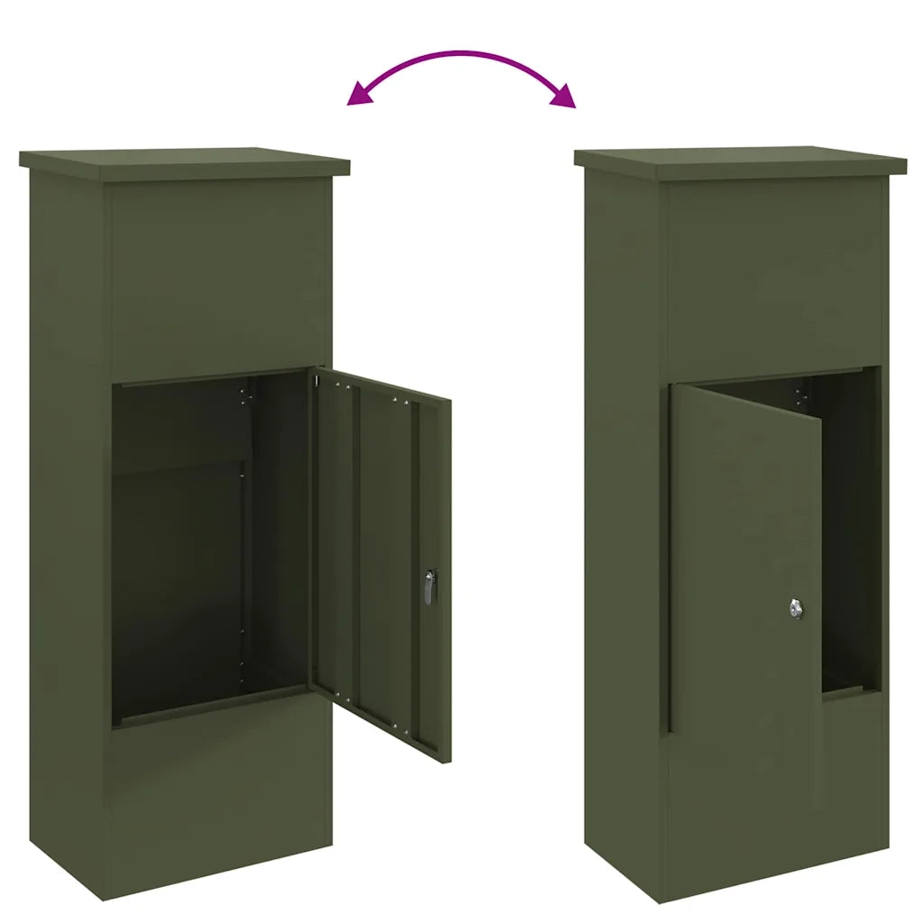 Cassetta per pacchi Oliver verde 44,5 x 29 x 110,5 cm Acciaio 874929