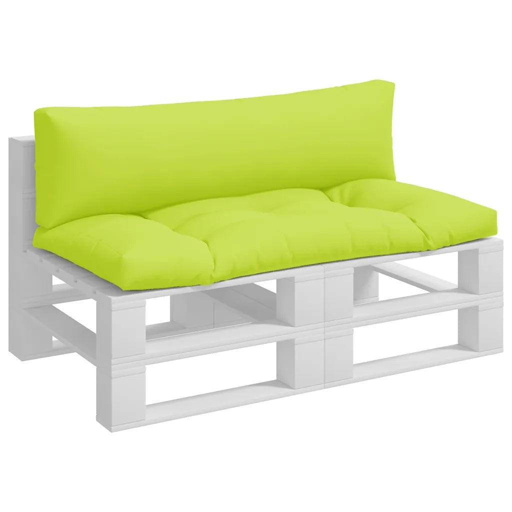 Cuscini per Divani in Pallet 2 pz | Cuscini per sedie Verde Intenso in Tessuto