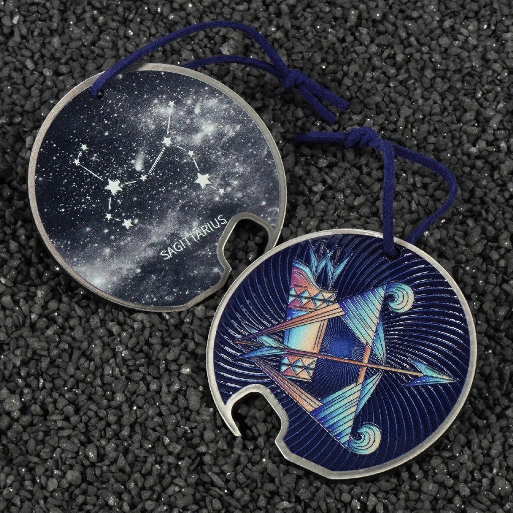 Apribottiglie in metallo KADAX, regalo per segno zodiacale Sagittario, resistente