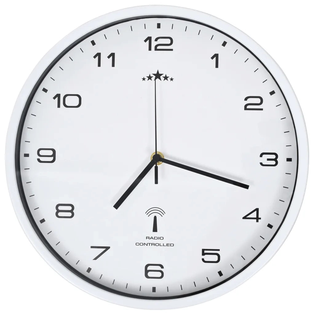 Orologio a Parete Radiocontrollato Movimento Quarzo 31cm Bianco CFW1627277
