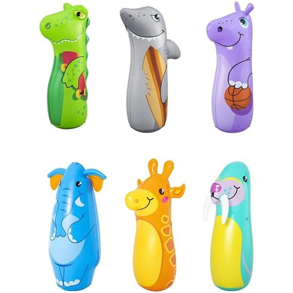 Trade Shop - Pungiball Design A Forma Di Animali 89 Cm Per Bambini 6 Modelli Assortiti 52152 -