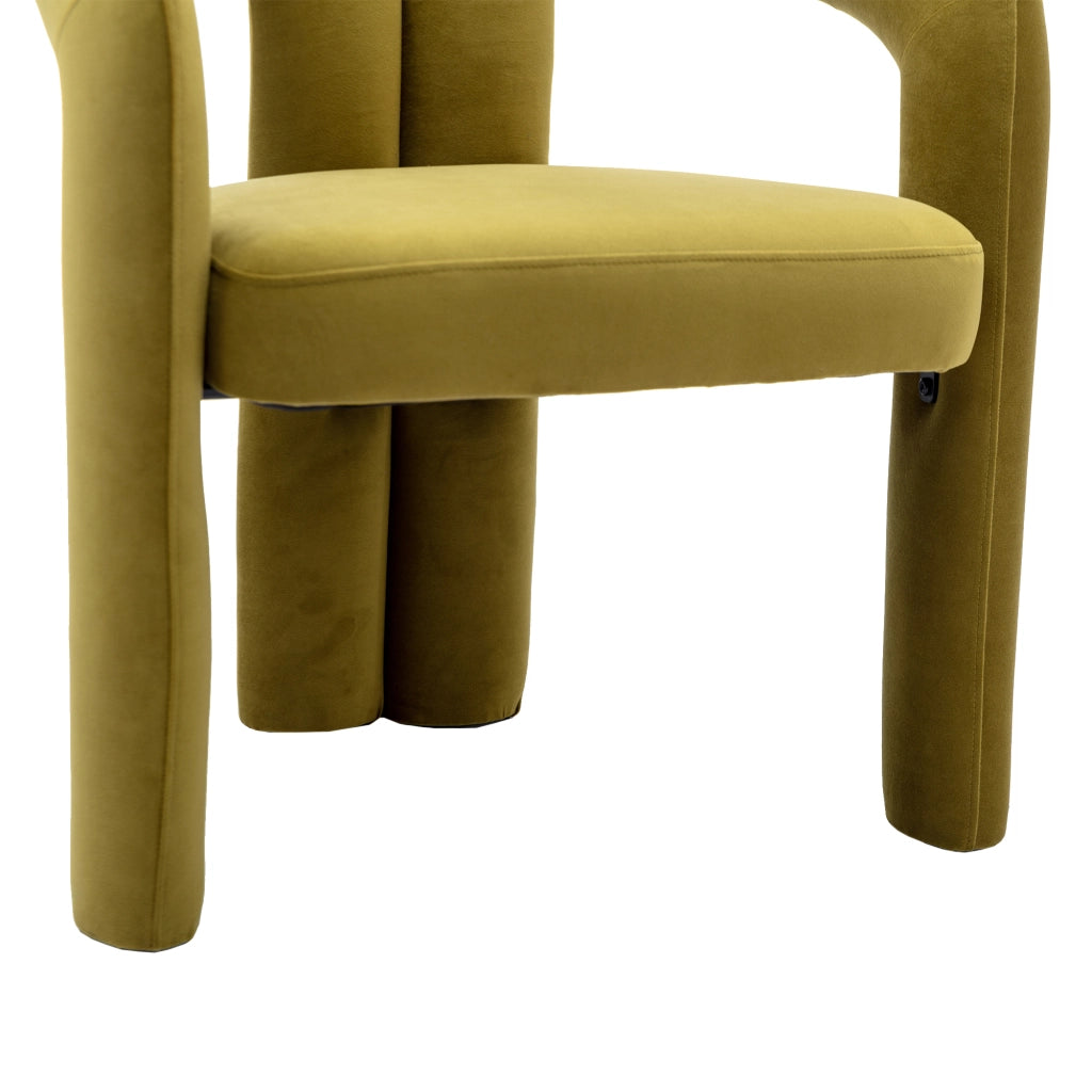 Sedie da Pranzo Imbottite in Velluto Set 2 Pezzi ¨C Xylo ¨C Grigio
